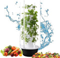 Indoor Hydroponic Garden Tower with LED Grow Light &amp Water Pump Self-Watering Smart Planter 5/7/9 Tier Vertical Vegetable System for Home Balcony &amp Rooftop (28 Holes)