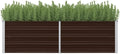 SKM Garden Raised Bed Brown 63x15.7x17.7 Galvanized Steel (6 KG/13.2 LBS)