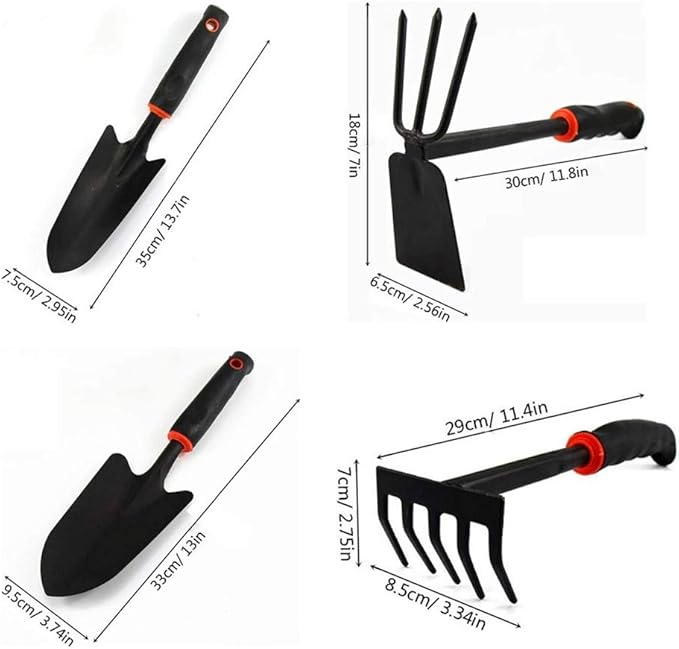 4PCS Mini Garden Tools Sets Durable Gardening Hand Tool Ergonomic &amp Rust Resistant for Women Kid Men Gardener