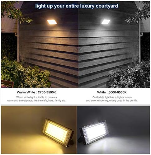 Fengyan Landscape Lights 50W 100W LED Grow Light 220V Full Spectrum Phytolamp LED Plant Grow Lamp LED Outdoor Floodlight Grow Box for Flower Seeding LED Street Lamp