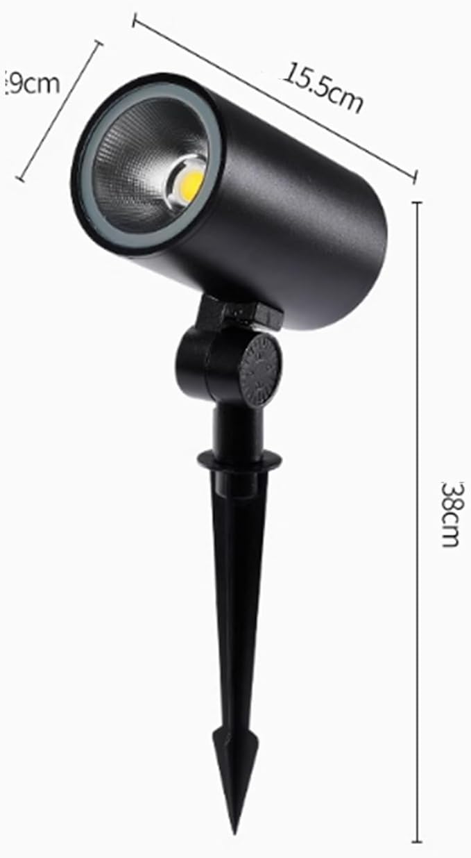 Outdoor LED Beam Spotlight - Round Lawn Projector Recessed Spotlights for Hotel Courtyard Garden Park and Flag Lighting