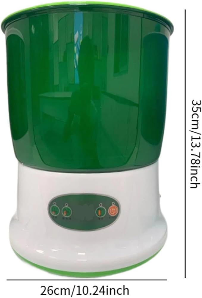 Bean Sprouts Machine360Degree Sprayer Temperature and Humidity Control Seed Sprouter Sprouts Maker for Soybean DIY Planting 3 Layers