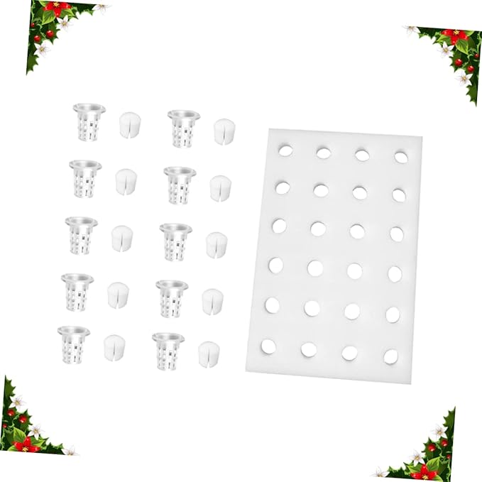 BESPORTBLE 1set Hydroponic Tower Planting Baskets Sponge Floating Gardening Tray Set for Greenhouse