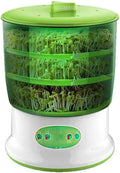 YIGECHENXIN Large Capacity Fully Automatic Bean Sprout Maker - Temperature Control Ideal for Broccoli Radish Alfalfa Sprouts Home Kitchen Essential Easy to Use