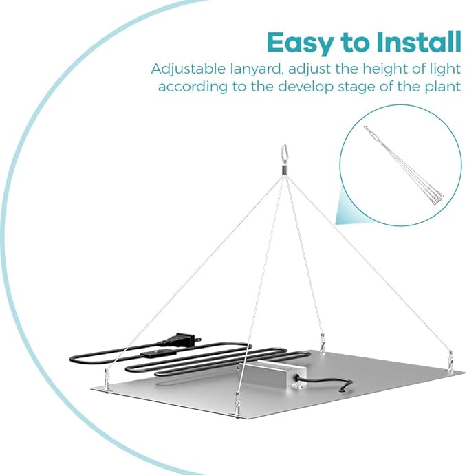 2 PCS 1000W 2025 Upgraded LED Grow LightDimmable Full Spectrum LED Growing Lights with UV&ampIR for Indoor Plants Increase Yield &amp Crop Quality Plant Growing Lamps Seedling Veg Flower US Plug W