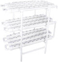 Hydroponics Growing System Kit108 Plant Sites 3 Layers Food-Grade PVC-U Pipes Hydroponic Grow Kit Gardening System with Water Pump TimerNet Pots and Sponge for VegetablesFruitsHerb