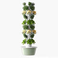 Vertical Hydroponics Growing SystemIndoor Outdoor Self-Watering Hydroponic Tower Garden Planter Tower with Pump for Herbs Fruits and Vegetables