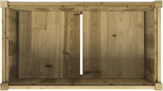 Wooden Raised Garden Bed Garden Planter Box Outdoor Wood Raised Garden Bed for Planting Plants Vegetables 35.4x19.7x27.6 Impregnated Wood Pine-246