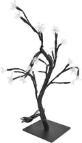 Cherry Blossom LED Bonsai Tree Lamp 24 Warm White Lights USB Powered Artificial Decor for Home Office PVC 32cm