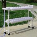 Hydroponic Grow Kit 2 Layers 36 Plant Sites 4 PVC Pipes Indoor Hydroponics Growing System for Leafy Vegetables63MM Planting Tube (75mm Planting Tube)