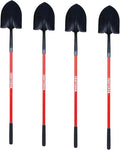 Craftsman Garden Shovels for Digging and Gardening: Heavy Duty Spade Shovels Ideal for Construction Projects Lightweight Metal Spade Tool Set Pack of 4