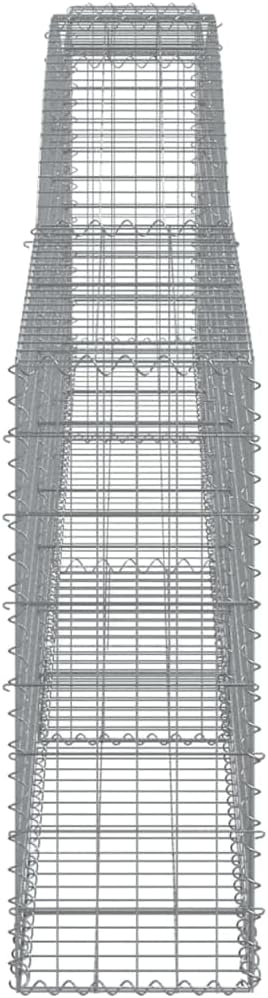 Galvanized Steel Gabion Planter 157.5 x 157.5 x 11.8 in Silver Raised Garden Bed Outdoor Retaining Wall for Patio Yard Landscape