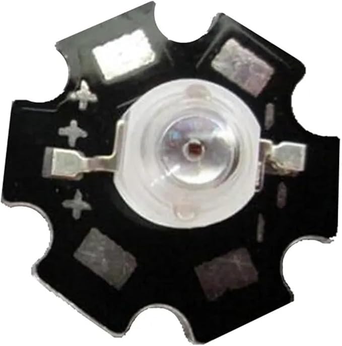 1w 3w LED Chip High Power LED Lamp Bead Light Red/Green/Blue/Full Spectrum Pink Plant Grow Welding Heat Sink Bulbs Chips 20pcs (Color : Full Spectrum Pink Size : 1W)