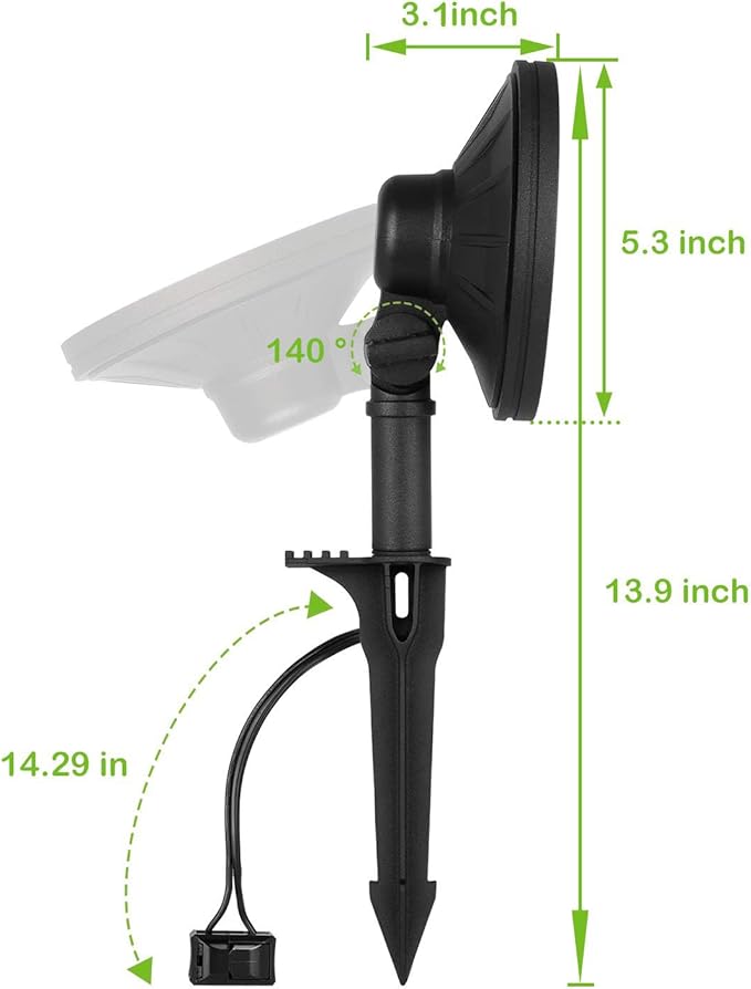 hykolity Low Voltage LED Landscape Wall Wash Light 7.4W 430LM 12V-24V Wired Outdoor LED Spotlight 50 Watt Equivalent Landscaping Lights for Tree Building Die-cast Aluminum 4 Pack