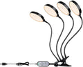 60W LED USB Full-Spectrum Plant Growth Lamps 5V Low-Power Planting Bulb 5-Level Brightness Adjustment Automatic on/Off System Sunlight Seeding Cultivation Lamping 360° Flexible Angle Adjustment
