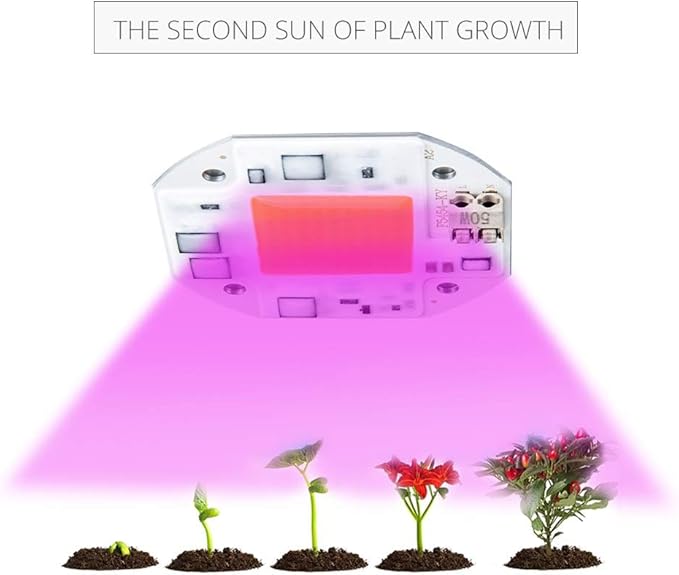 Fengyan Home Bulbs COB LED Growing Lamps Full Spectrum LED phytolamp 20W 30W 50W 100-240V LED Diode Array for Plants Hydroponics Greenhouse Household Lamp