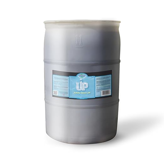Microbe Life Hydroponics pH Up Control Liquid - Premium Buffering for Stability Increases pH Levels Use With Any Feeding Systems Including Hydroponics or Soil 55 Gallons
