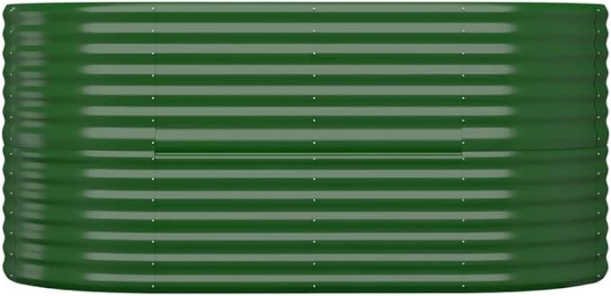 Oval Raised Garden Bed for Outdoor Planting 60x31.5x26.8 Inch Powder-Coated Steel Planter Box for Vegetables Herbs Flowers on Patio or Balcony