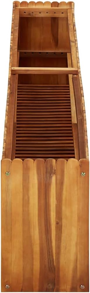 SKM Garden Raised Bed 78.7x11.8x19.6 Solid Acacia Wood