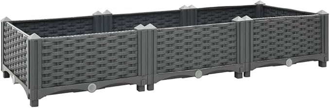 Raised BedGarden PlantersGarden PlantersGarden CenterpiecesGarden BedsRaised Beds for Growing FlowersHerbs and Fruits47.2x15.7x9.1 Polypropylene