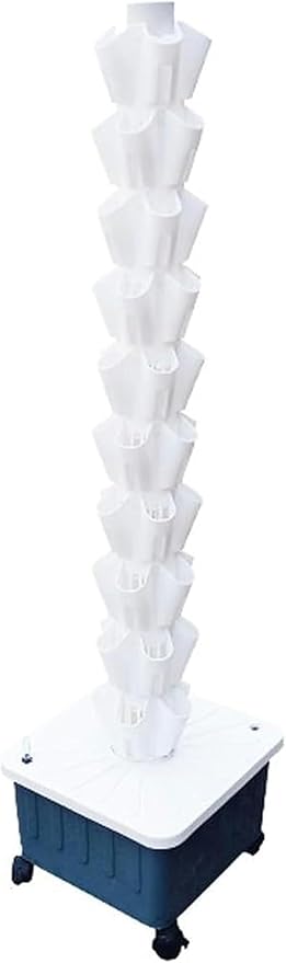 Hydroponics Growing System Tower Hydroponics Growing Tower Planter for Herbs Fruits &amp Vegetables 5 Plants Per Layer 8/10/12 Layer 0828