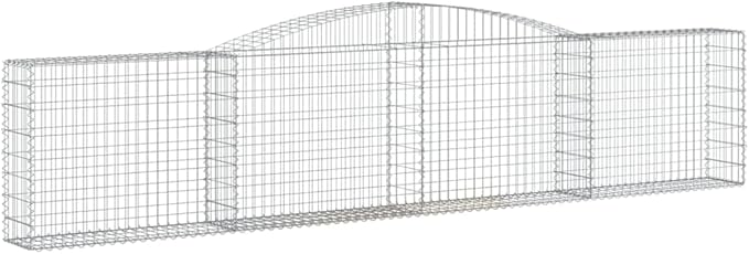 Galvanized Steel Gabion Planter 157.5 x 157.5 x 11.8 in Silver Raised Garden Bed Outdoor Retaining Wall for Patio Yard Landscape