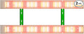 800W LED Sunlight Plant Light 100-277V Indoor Seedling Planting Panel Lamp UV/IR Succulent Cultivate Lamps Potted Fruit Flower Vegetable Cactus Moss Fill Lighting 110V US Plug with Hook Hanging