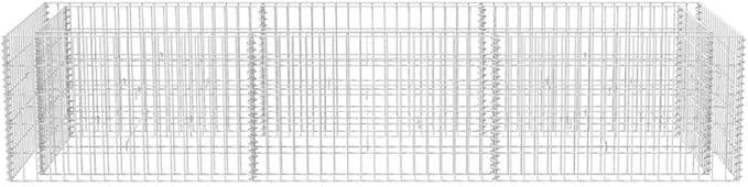 Outdoor Garden Gabion Basket Planter Steel Garden Decoration for Patio Garden Swimming Pool Terrace Gabion Raised Bed Steel 106.3x35.4x19.7
