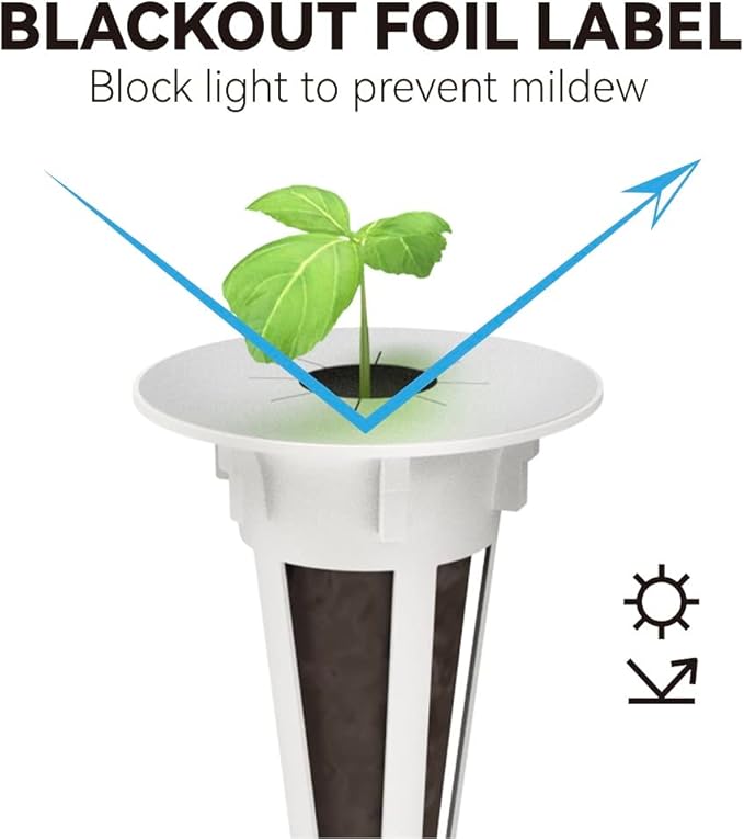 inbloom 12 Pods Hydroponics Growing System and 100 Pcs Pod Labels