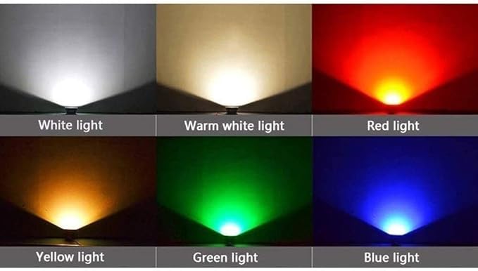 12W Outdoor Garden Landscape Lighting Stainless Steel Landscape Spotlights Pathway Illumination for Yard Lawn Walkway Driveway/Warm Light