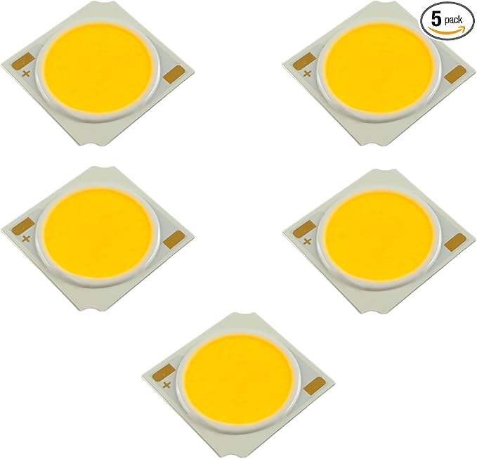 5X Pack CLU038-1206C4-273M2M2-F1 2700K 80CRI COB LED Chip Module max. 58.4W Version 6 350-1380mA 19x19mm. Projector Spotlight Horticultural Grow Light. Replacement for Cree CXB1830  CXB1820
