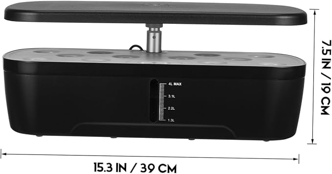 Mikikit 1set Hydroponics Growing System Kit Indoor Plant Growing Kit Led Grow Light Smart Hydroponic Garden for Vegetables Space-Saving Design Easy to Use for Home Gardening