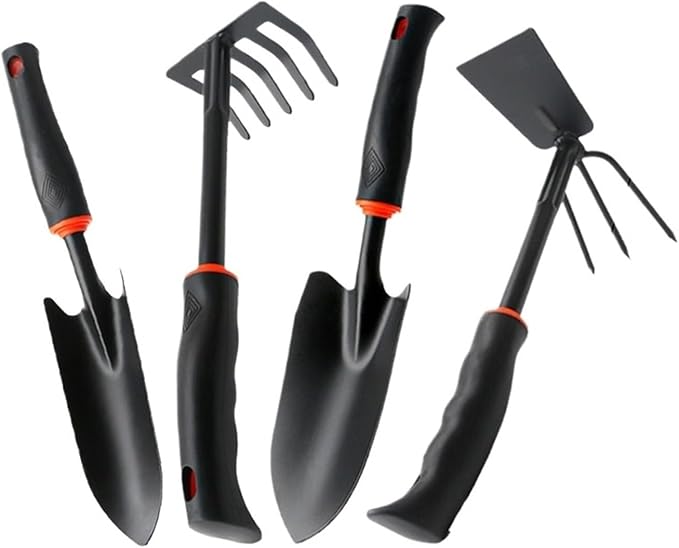 Premium Household Gardening Tools Set - Spade Shovel Rake Fork Hoe Combination for Efficient Gardening(Set-d)