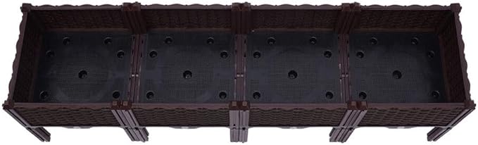 Raised Garden Bed with Legs Outdoor Plant Potting Rack Plastic Garden Raised Bed for Vegetables Flowers Herbs and Backyard Patio