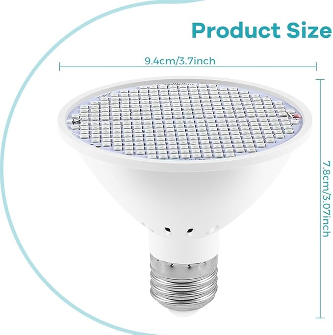 4Packs 50W LED Indoor Full Spectrum Vege Seeds Lamp AC85-265V Planting Lamp UV/IR Red Blue Greenhouse Tent Hydroponic Lights 100V Fruits Flower Cactus Succulent Potting Cultivation Lighting