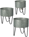 Set of 3 Metal Decorative Pots