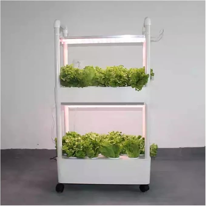 Hydroponic Tower Growing Sytem Hydroponics Growing Indoor Smart Vertical Garden Kit Automatic Grow Lights Planter for Home Kitchen Easy to