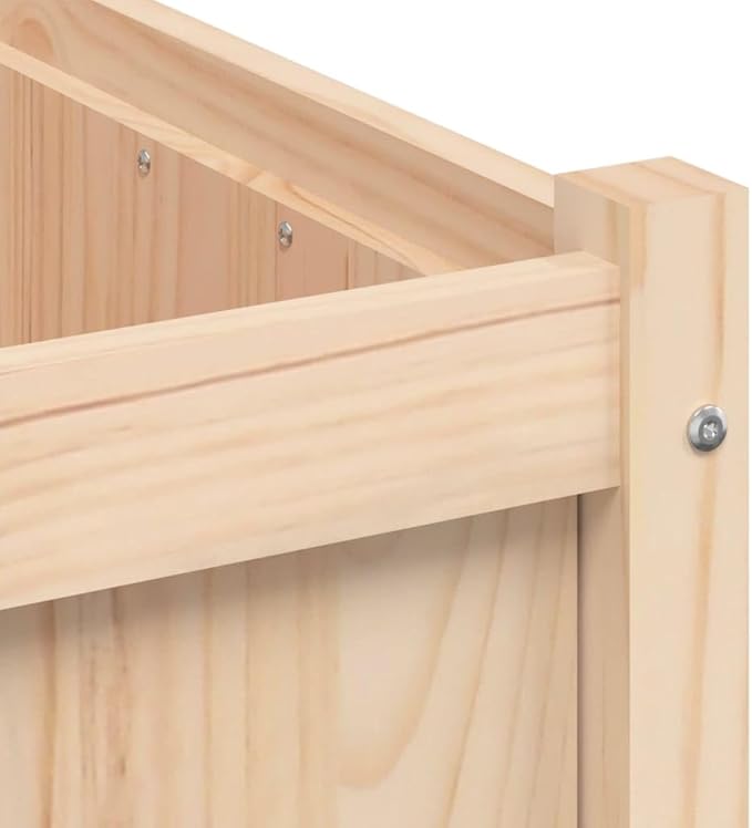 Wooden Raised Garden Bed Garden Planter Box Outdoor Wood Raised Garden Bed for Planting Plants Vegetables 19.7x19.7x19.7 Solid Wood Pine-316
