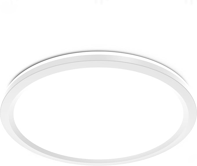 Feit Electric 11 Round LED Flat Panel Light Adjustable White 5 Color Temperatures Night Light Mode Dimmable Slim Profile with Interchangeable Magnetic Frames FP11RT/5CCT/NL/WH