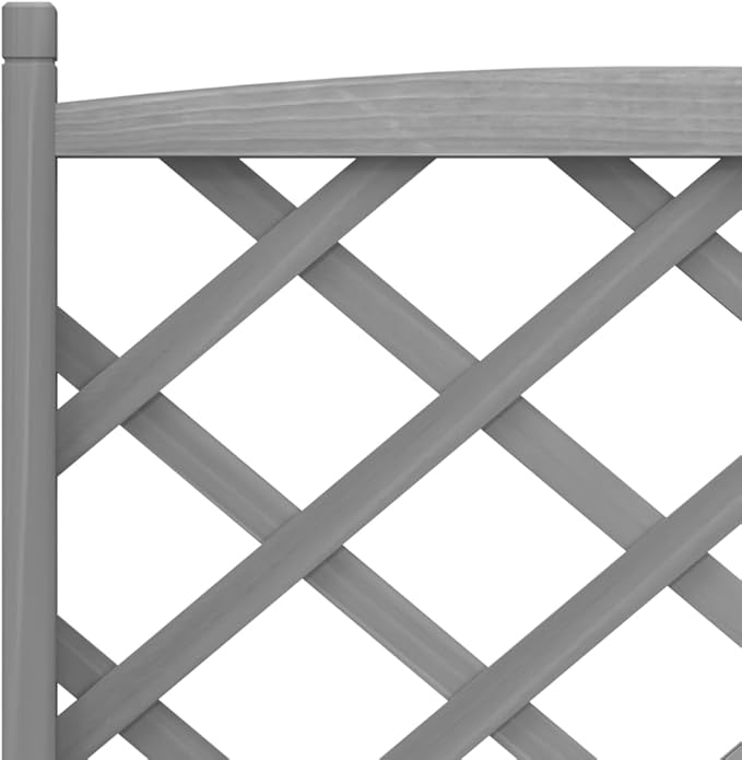 Rustic Grey Raised Garden Planter Box on Wheels 62 Tall Wooden Elevated Planter with Trellis for Patio Balcony Outdoor Herb Flower Bed