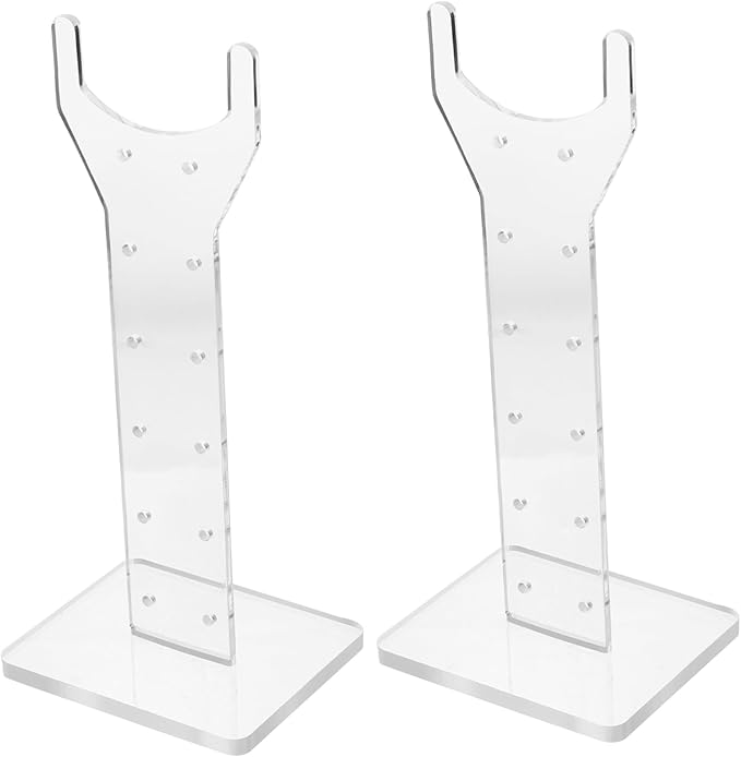 BESPORTBLE 1pair Greenhouse Plants Lamp Stand Simple Plants Light Rack Growing Lamp Rack Acrylic Stand Design