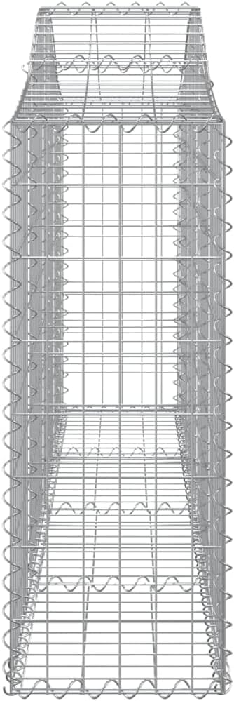 Galvanized Iron Gabion Planter Box Set of 4 78.7x78.7x39.4 Large Outdoor Garden Basket for Stone Wall &amp Flower Bed Silver Raised Planters for Patio Yard Landscape