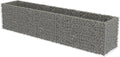 vidaXL - Raised Garden Bed/Flower Bed Gabion Basket - 177.2x35.4x39.4 - Proof Galvanized Steel - High Load Capacity