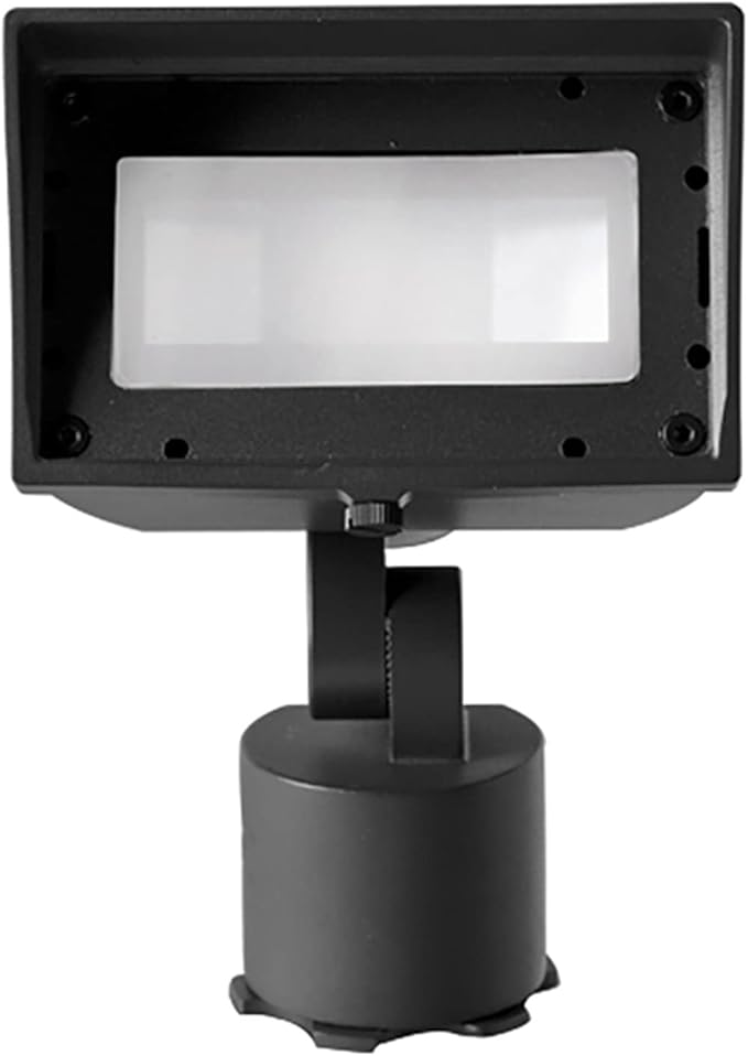 WAC Landscape Lighting Wall Wash Light LED 12V with Adjustable Beam Angle and Integral Brightness Control 3000K in Black