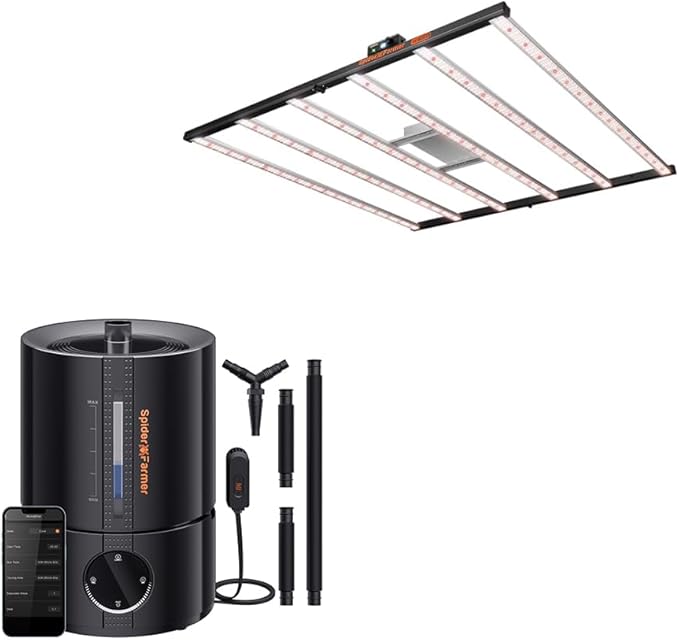 Spider Farmer 5L Humidifier and SE7000 Grow Light