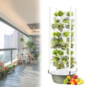 Hydroponics Tower System for Indoor Gardening - 9-Layer Growing Kit with Submersible Pump Seedling Tray &amp Planting Cotton for Herbs Fruits &amp Vegetables (20-36 Pots)