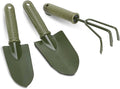 Garden Tools Set 3 Pieces Gardening Hand Kits Garden Accessories Stainless Steel Loose Soil Pot Planting Flowering Tool for Gardening Pruning Pot Planting