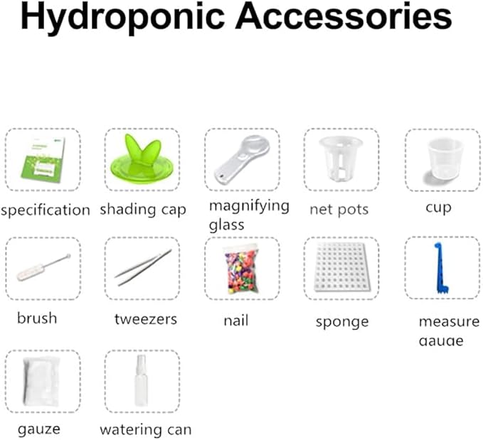 30 Pods Indoor Herb Garden Kit Hydroponics Growing with 20W LED Grow Light Automatic Timer Germination Kits 4L Water Tank