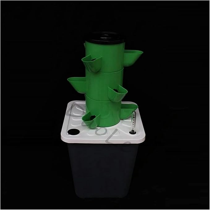 XENITE Hydroponics Growing System Garden Hydroponic Soilless Cultivation Kits DIY Balcony Dimensional Planting Column Pp Colonization Cups Vegetable Grow Tower Indoor Garden (Color : 5-Tier Set Mix