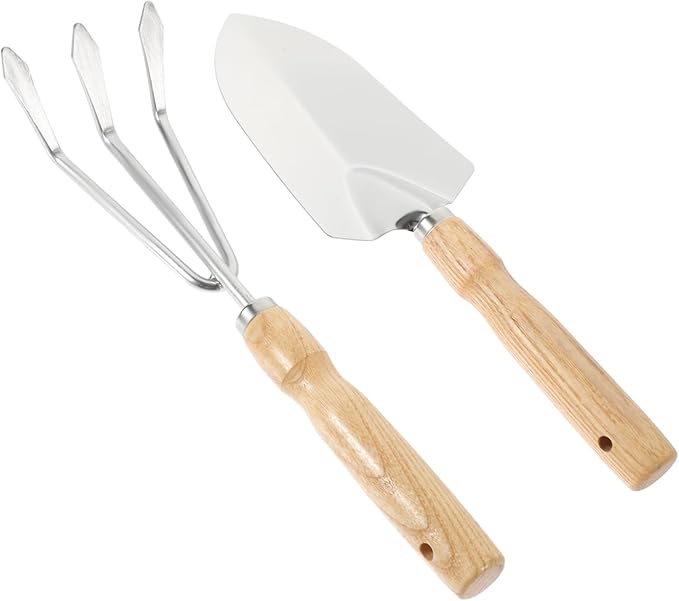 3sets Garden Tools Gardening Tools Set Rake Trowel for Efficient Planting Comfortable Grip for Soil Loosening and Weeding for and Vegetable Planting